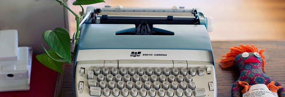 Eine Retro-Schreibmaschine